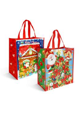Pungă decorativă pentru cadouri – 35 x 39 x 18 cm – 2 modele – material textil nețesut