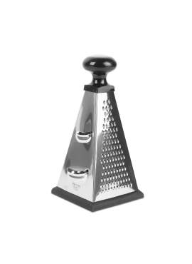 Răzătoare de bucătărie cu patru laturi - 23 x 11 x 11 cm - negru