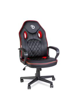 Scaun gamer cu cotieră - negru / roșu - 71 x 53 cm / 53 x 47 cm