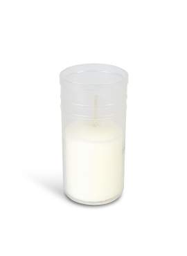 Rezervă lumânare tip pastilă (tealight) – Ø4,8 cm – alb
