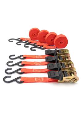 Set 4 chingi cu clichet Carguard – 25 mm × 4.5 m – 680 kg