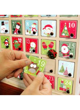 Set autocolante calendar de Advent - 5 x 5 cm