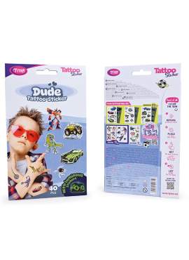 Set autocolante pentru tatuaje Dude - 40 buc/pachet