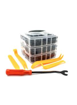 Set de 620 de Cleme din Plastic + 5 unelte Carguard