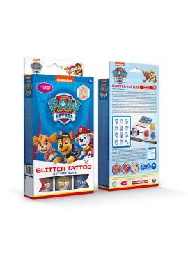 Set de tatuaje cu sclipici TyToo Paw Patrol pentru băieți