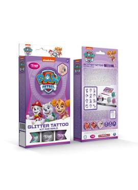 Set de tatuaje cu sclipici TyToo Paw Patrol pentru fete