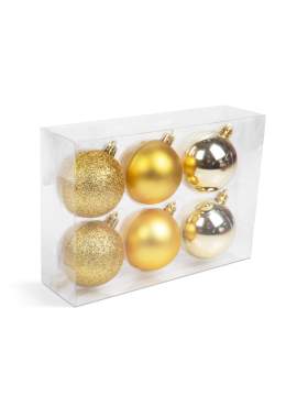 Set decor pentru brad - auriu - 6 piese / set