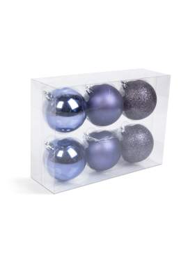 Set decor pentru brad - mov - 6 piese / set
