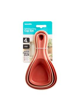 Set linguri de masura - plastic - 17 x 9,3 x 6 cm - 4 buc/pachet