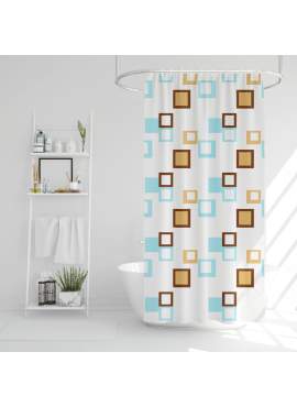 Set perdea de duș cu burete de baie – 180 x 180 cm