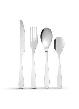 Set tacamuri - argintiu mat - 16 bucati