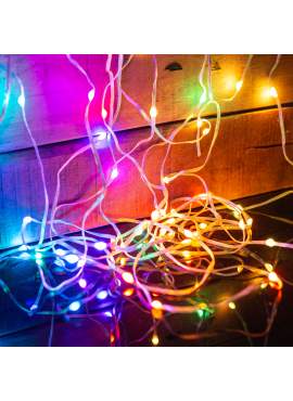 Șir de lumină inteligentă - USB - 50 LED-uri RGBIC - 5 m - Bluetooth cu mod muzică - IP65