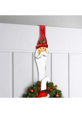 Suport metalic pentru coroniță sau decorațiune de ușă – model Moș – 38 cm