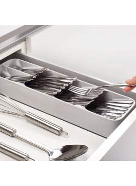 Suport tacâmuri - 5 compartimente - plastic - 40 x 11 x 5,5 cm