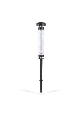 Termometru solar de gradină - LED alb rece - 6,3 x 44,5 cm