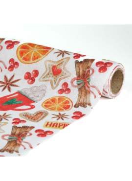 Traversă de masă decorativă – 180 x 28 cm – 70% poliester, 30% bumbac