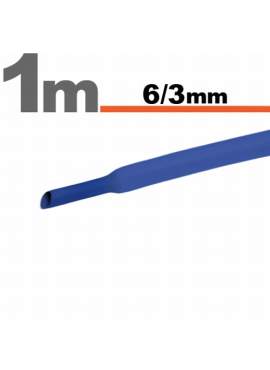 Tub termocontractibilAlbastru • 6 / 3 mm