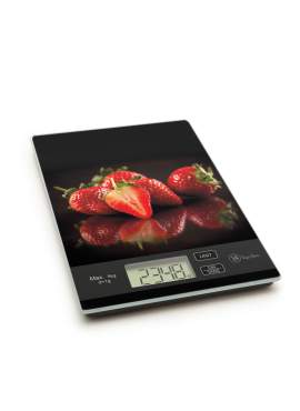 Vog und Arths - Cântar de bucătărie, 5 kg, model „căpşuni”