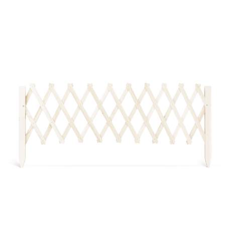 Garden of Eden - Bordură pentru pat de flori / gard - 110 x 34 cm - Alb