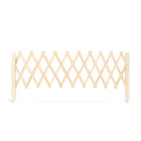 Garden of Eden - Bordură pentru pat de flori / gard - 110 x 34 cm - natur