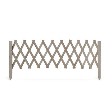 Garden of Eden - Bordură pentru pat de flori / gard - 110 x 34 cm - Maro închis