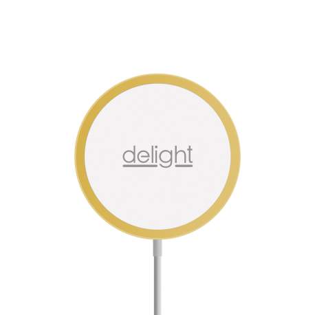 Delight - Platformă magnetică de încărcare fără fir – Type C - auriu