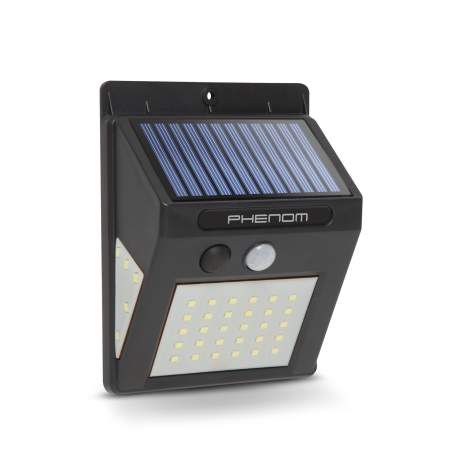 Reflector de perete solar LED cu senzor de mişcare PHENOM