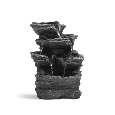 Fântână decorativă, de interior - cu LED - 22 x 15 x 30 cm - 230 V