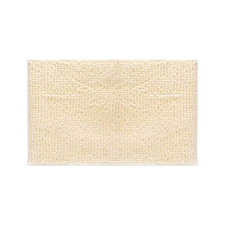 Family - Covor de baie cu fire lungi - Bej - 60 x 40 cm