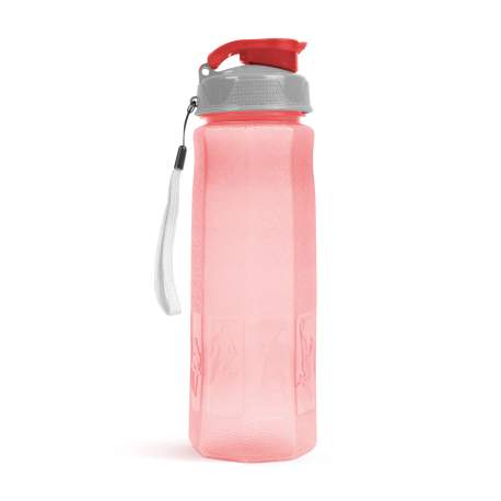 Sticlă sport - plastic, transparent - 800 ml - 3 culori