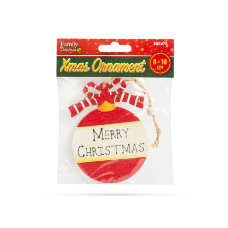 Decor brad - Merry Christmas - 8 x 10 cm