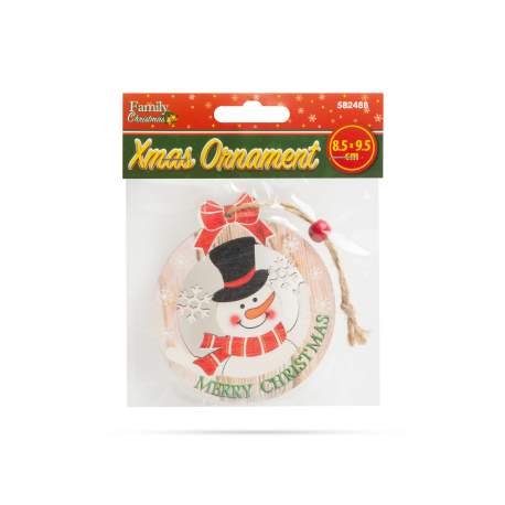 Decor de brad - om de zapada - 8,5 x 9,5 cm