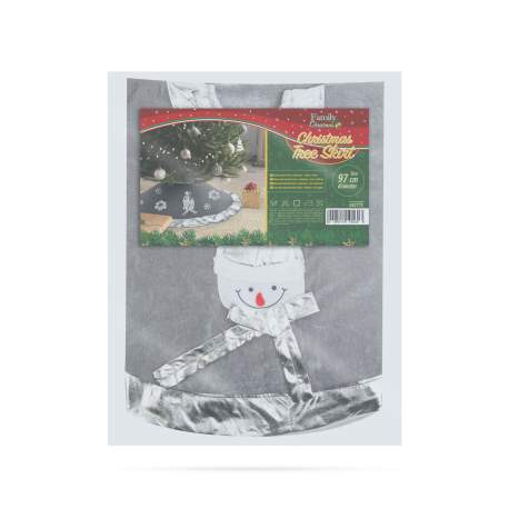 Fata de masa sub brad - 97 cm - poliester - gri