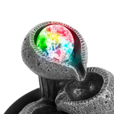 Fântână decorativă, de interior - cu LED