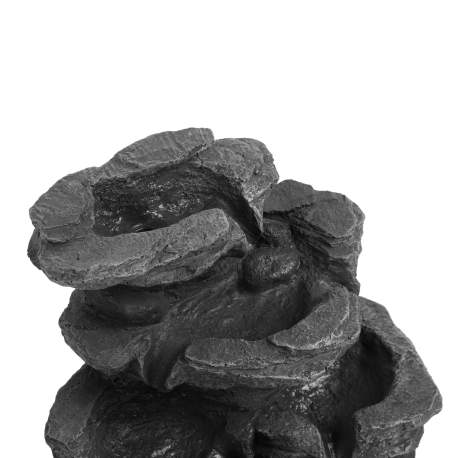 Fântână decorativă, de interior - cu LED - 22 x 15 x 30 cm - 230 V