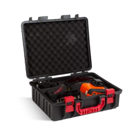 Set nivelă cu laser - max. 15 m - 3D / 360° - cu baterie, ochelari și consolă