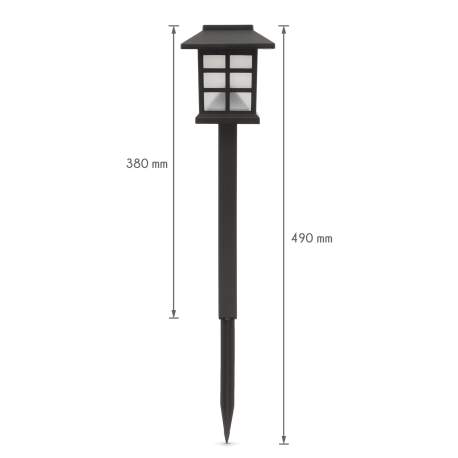 Garden of Eden - Lampă solară LED imitaţie flacără, 38 cm