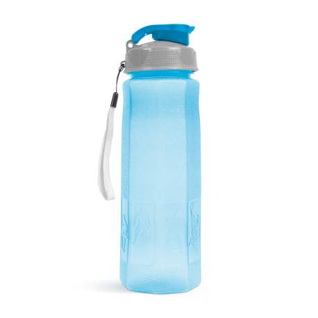 Sticlă sport - plastic, transparent - 800 ml - 3 culori