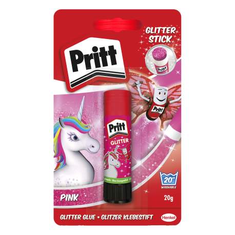 Pritt Unikornis lipici de hârtie cu glitter roz - 20 g