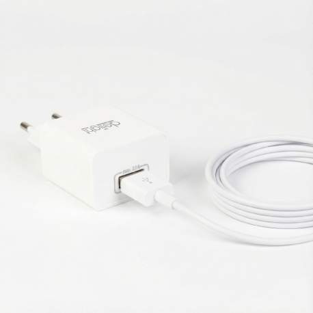Adaptor de Încărcare USB 5V 2.1A Universal - Alb