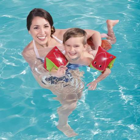 Aripioare gonflabile pentru înot - 23 x 15 cm - pepene verde