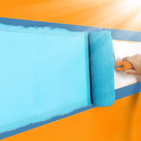 Bandă de Mascare pe Bază de Apă – 50 m x 36 mm, Albastră, pentru Interior și Exterior