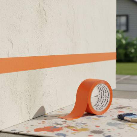 Bandă de Mascare pe Bază de Apă – 50 m x 50 mm, Galbenă, pentru Interior și Exterior