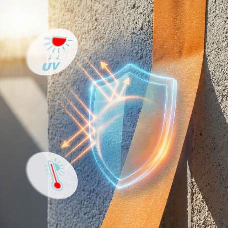 Bandă de Mascare Washi pe Bază de Apă – 50 m x 24 mm, Portocalie, Rezistentă UV 14 zile