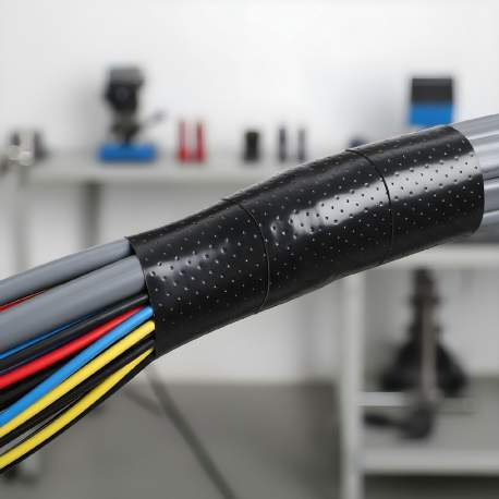 Bandă Izolatoare Autovulcanizantă – 5 m x 25 mm, Max. 25 kV, Neagră