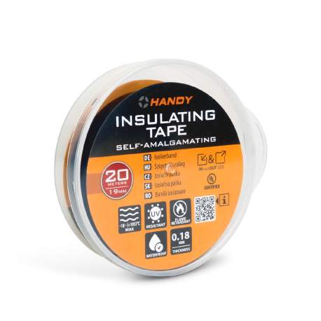 Bandă Izolatoare din PVC – 20 m x 19 mm, -18°C … +105°C, Neagră, UL Certificată