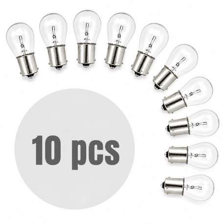 Bec auto P21W - BA15s 12V 21W -  set de 10 - CARGUARD