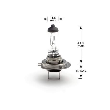Bec halogen H7 55W, +30% intensitate - CARGUARD