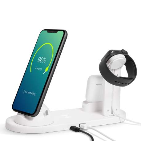 Bewello - Staţie de încărcare fără fir pentru telefoane mobile, ceasuri, căşti