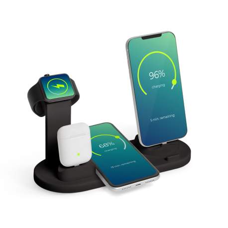 Bewello - Staţie de încărcare wireless pentru telefoane mobile, ceasuri, căşti